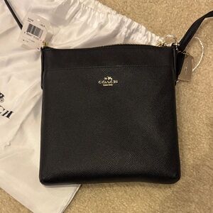 Coach Black Leather Shoulder Bag